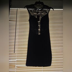 NWT Love Culture Womens Mini Black Sleeveless Dress Small